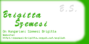 brigitta szemesi business card